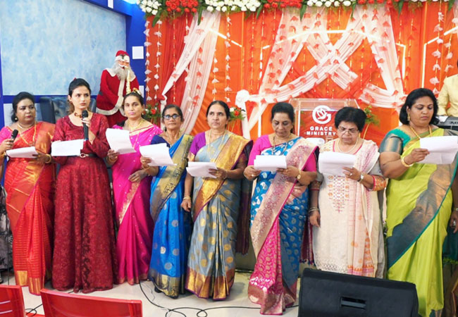 Grace Ministry Celebrates Christmas 2022 with grandeur at Prayer Centre in Valachil, Mangalore on Dec 16, Friday 2020. People from different parts of Karnataka joined the Christmas prayer service in thanking Lord Jesus Christ.